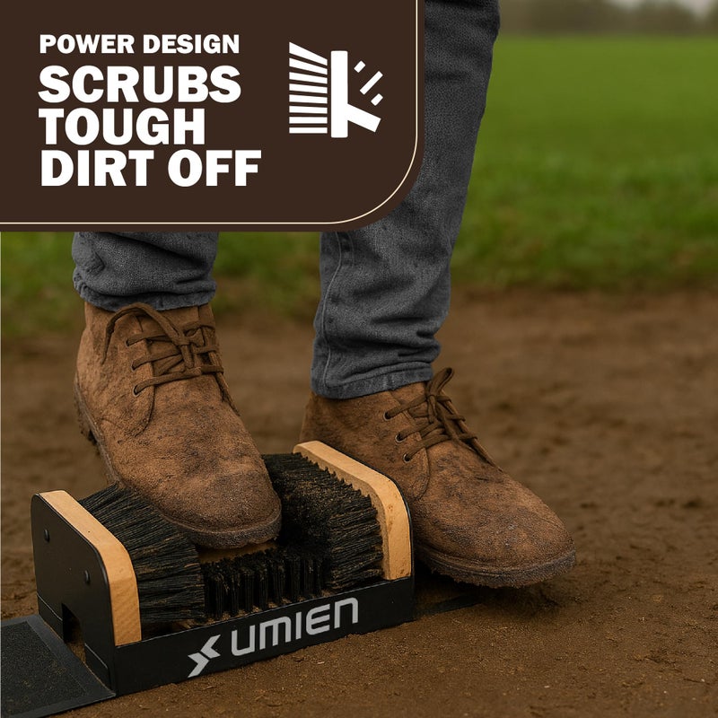 Umienâ„¢ Boot Scraper Outdoor Shoe Brush with Flaps - Cleaning Heavy-Duty Shoe Cleaner and Boot Scrubber for Mud, Dirt, and Snow - Durable Weather-Resistant Outdoor Shoe Cleaning Tool - Image 5
